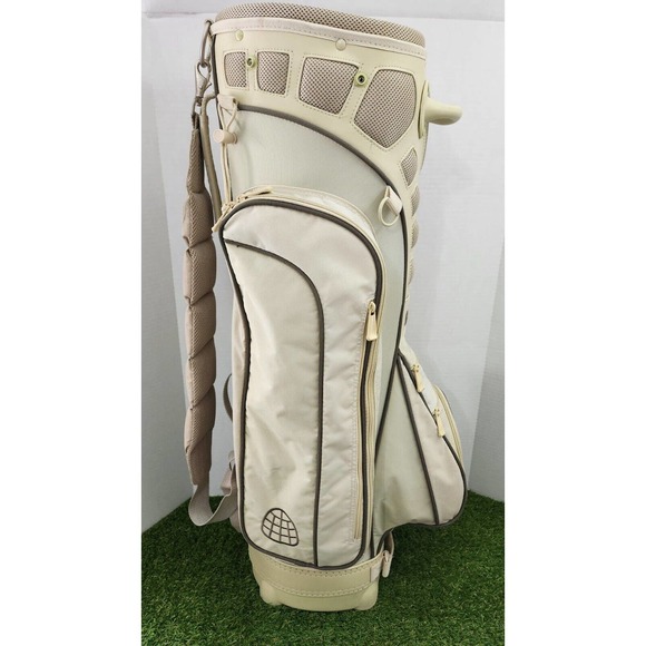 Great Divider Vista 14-Way Golf Cart Bag Ladies Beige Brown w/ Rain Cover - Picture 6 of 13
